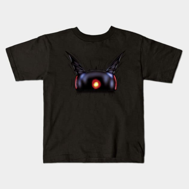 Batmobile Superhero Comic Book Kids T-Shirt by Jamie Collins